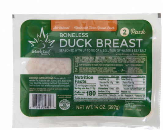 Maple Leaf Duck Breast