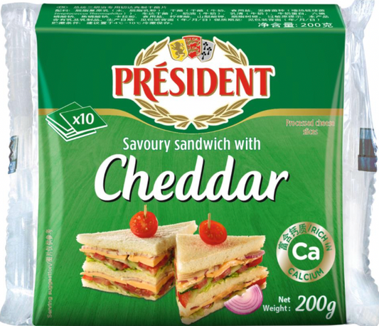 President Cheddar Slice Cheese